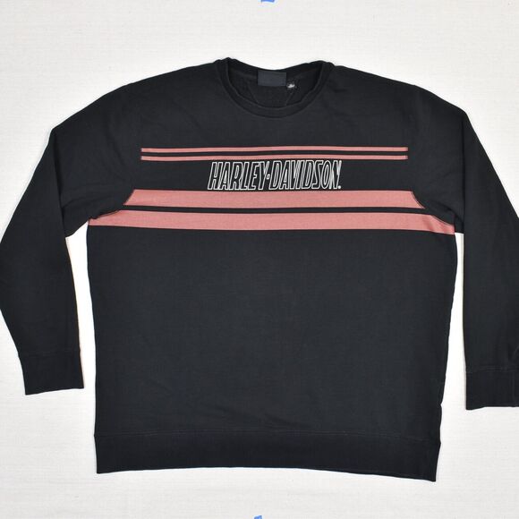 Harley-Davidson Other - Harley Davidson Men Pullover Sweater Crew Neck Long Sleeve Cotton Black Size 2XL